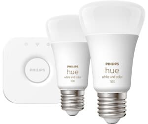 Philips Hue White & Color Ambiance E27 9W/800lm 2xA60 + Bridge (929002468810)