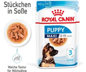 Royal Canin MAXI PUPPY Stückchen in Soße 140g
